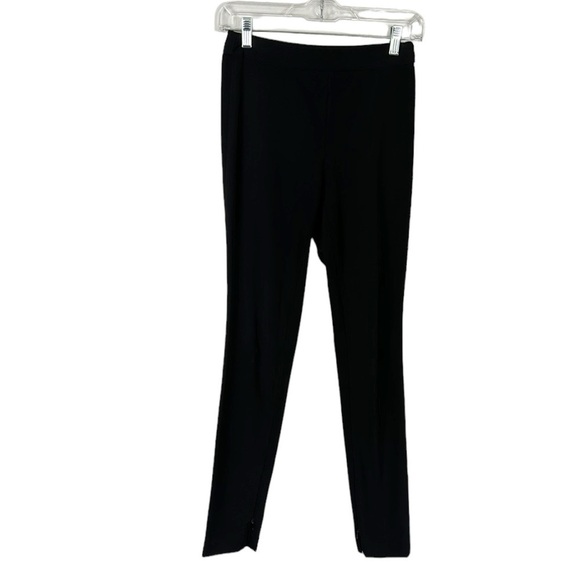 Theory Mona Classical Women's Jodhpurs Pant Size P=00-0 Black Lamb Leather Inset - Picture 1 of 11